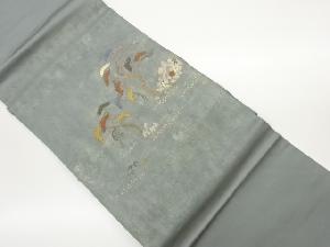 引箔松竹梅模様織出し名古屋帯